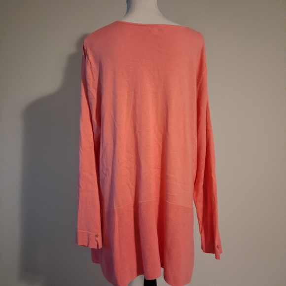 Coral Long Sleeve Tunic Laganlook Size XL - Picture 2 of 12